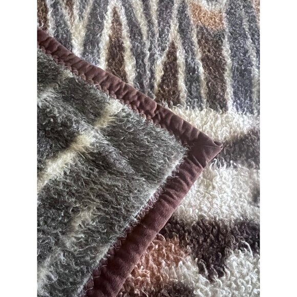 Chatham North Star Vintage Tiger Jungle Safari Reversible Blanket Throw 78x61 - Picture 6 of 7